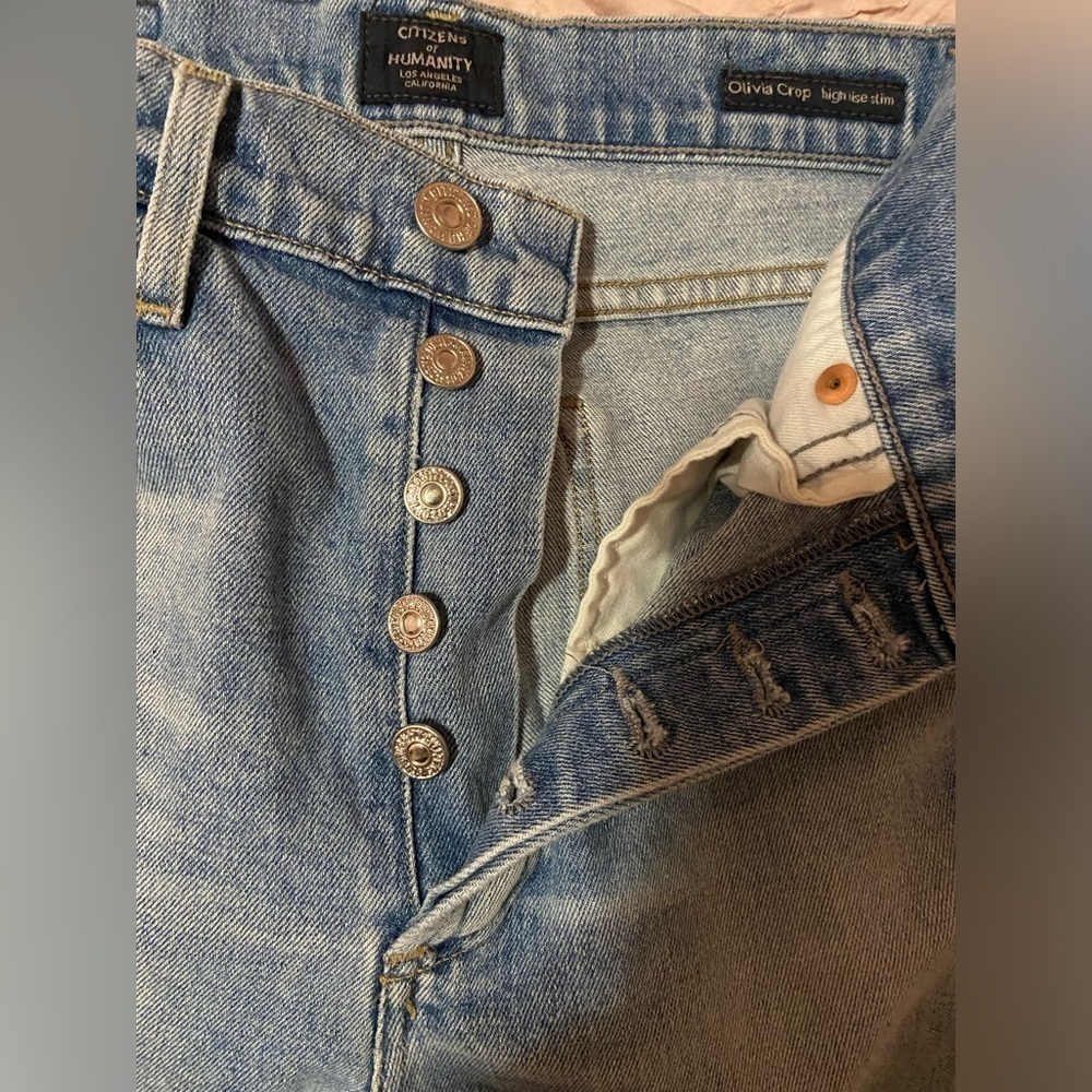 Citinzens of humanity jeans oliva crop high rise slim - Picture 6 of 7